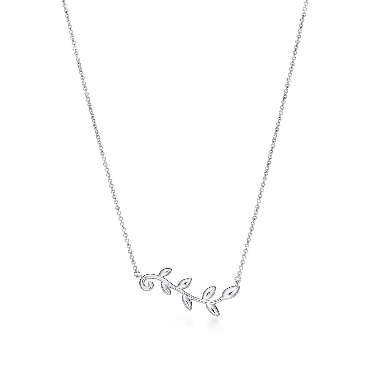 [Glow Muse ]PALOMA PICASSO STERLING SILVER OLIVE BRANCH NECKLACE