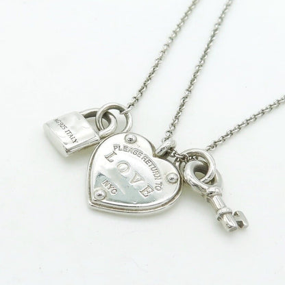 [Glow Muse ]LOVE HEART TAG KEY NECKLACE