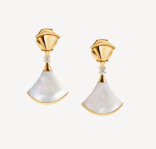 [Glow Muse]DREAM MOP 1 DIAMOND EARRINGS