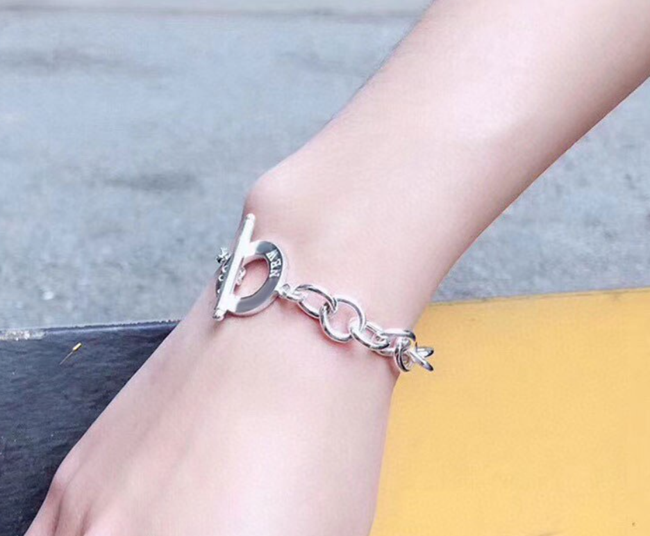 [Glow Muse ]TOGGLE TAG BRACELET SILVER