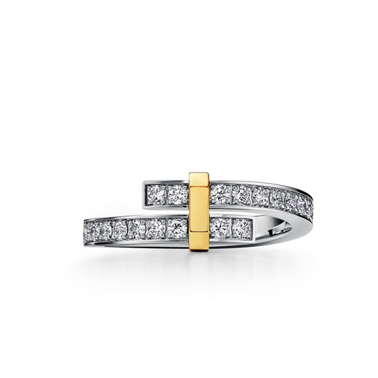 [Glow Muse ]EDGE GOLD SILVER DIAMOND RING