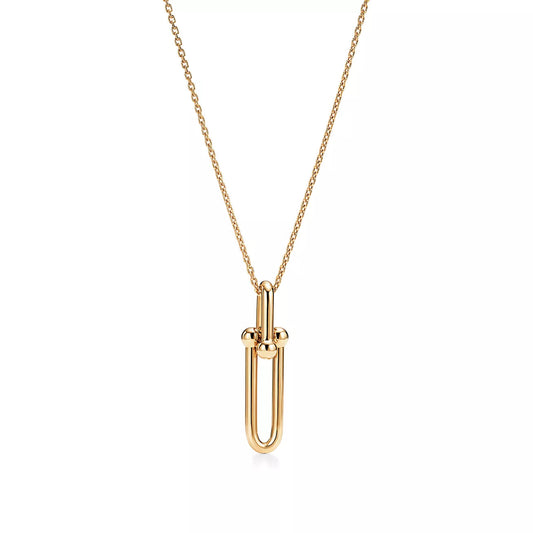 [Glow Muse ]HARDWEAR GOLD DROP PEDANT NECKLACE
