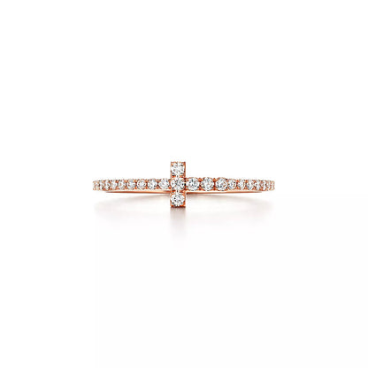[Glow Muse ]T RING DIAMOND PINK GOLD