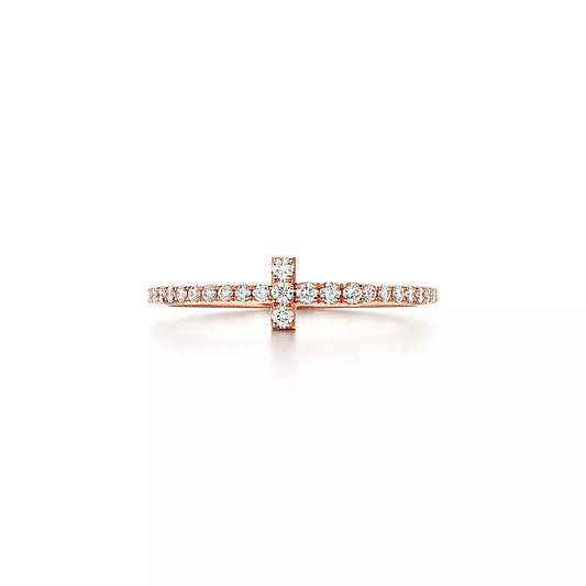 [Glow Muse ]T RING DIAMOND PINK GOLD