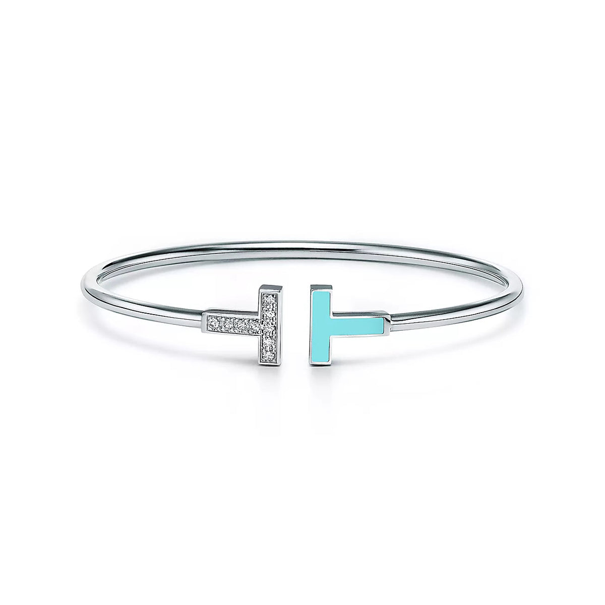 [Glow Muse ]T BRACELET 1.8MM TURQUOISE DIAMOND PINK GOLD