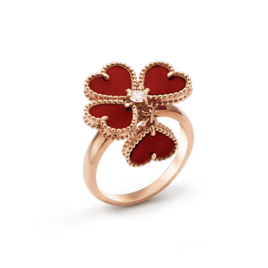 [Glow Muse]SWEET CLOVER CARNELIAN RING