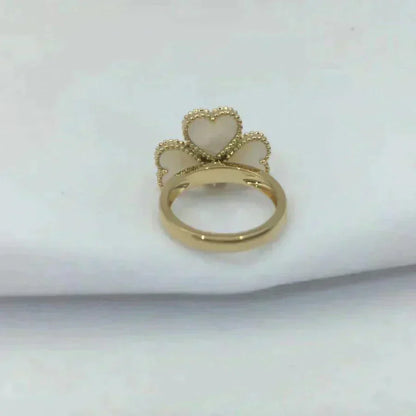 [Glow Muse]SWEET CLOVER WHITE MOP RING