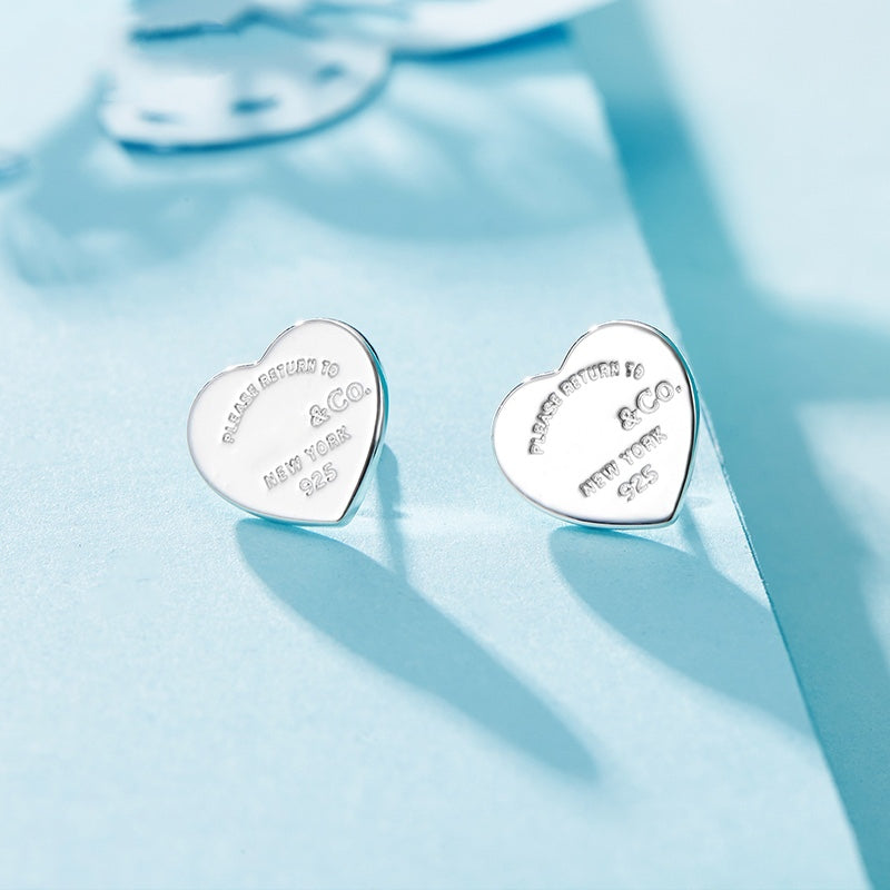 [Glow Muse ]RETURN TO TIF LOVE SILVER EARRINGS
