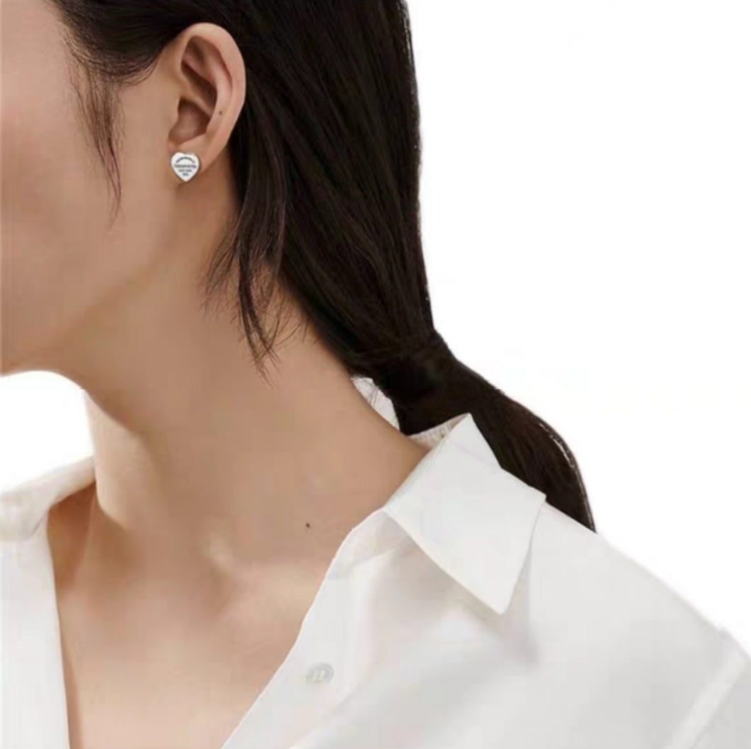[Glow Muse ]RETURN TO TIF LOVE SILVER EARRINGS