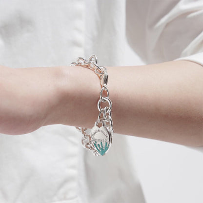 [Glow Muse ]LOVE HEART RETURN TO TIF SILVER BRACELET