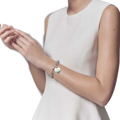 [Glow Muse ]LOVE HEART RETURN TO TIF SILVER BRACELET