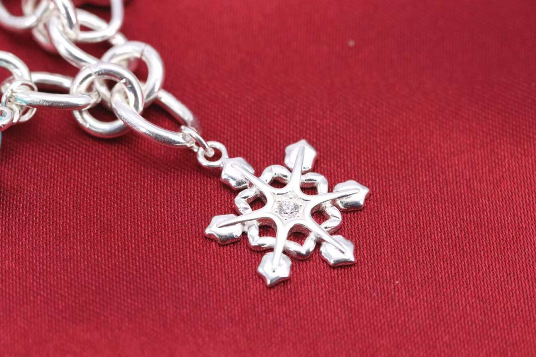 [Glow Muse ]CHRISTMAS SILVER BRACELET