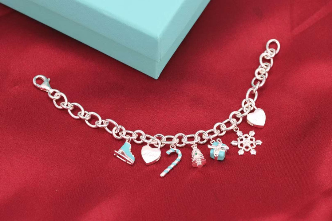 [Glow Muse ]CHRISTMAS SILVER BRACELET