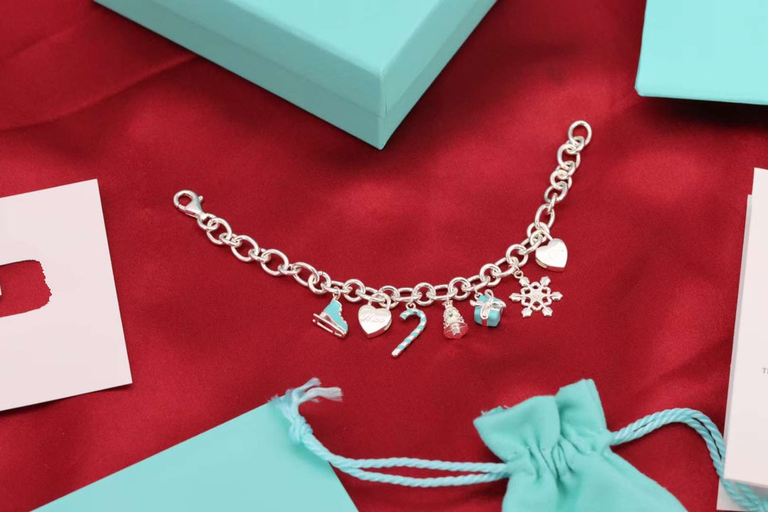 [Glow Muse ]CHRISTMAS SILVER BRACELET