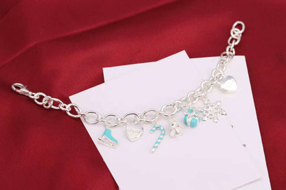 [Glow Muse ]CHRISTMAS SILVER BRACELET