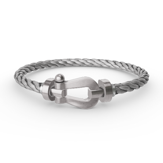 [Glow Muse]FORCE LARGE HORSESHOE NO DIAMOND BRACELET SILVER