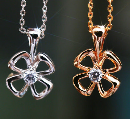 [Glow Muse]FIOREVER NECKLACE DIAMOND CENTER